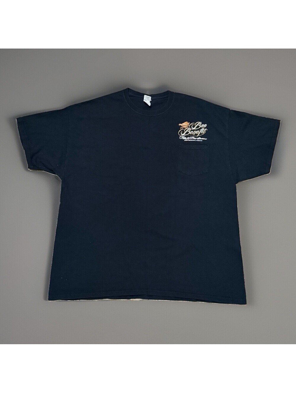 2012 Boo Benefit Motorcycle T-Shirt Mens 2XL Black Ride For The Kids Retro Style